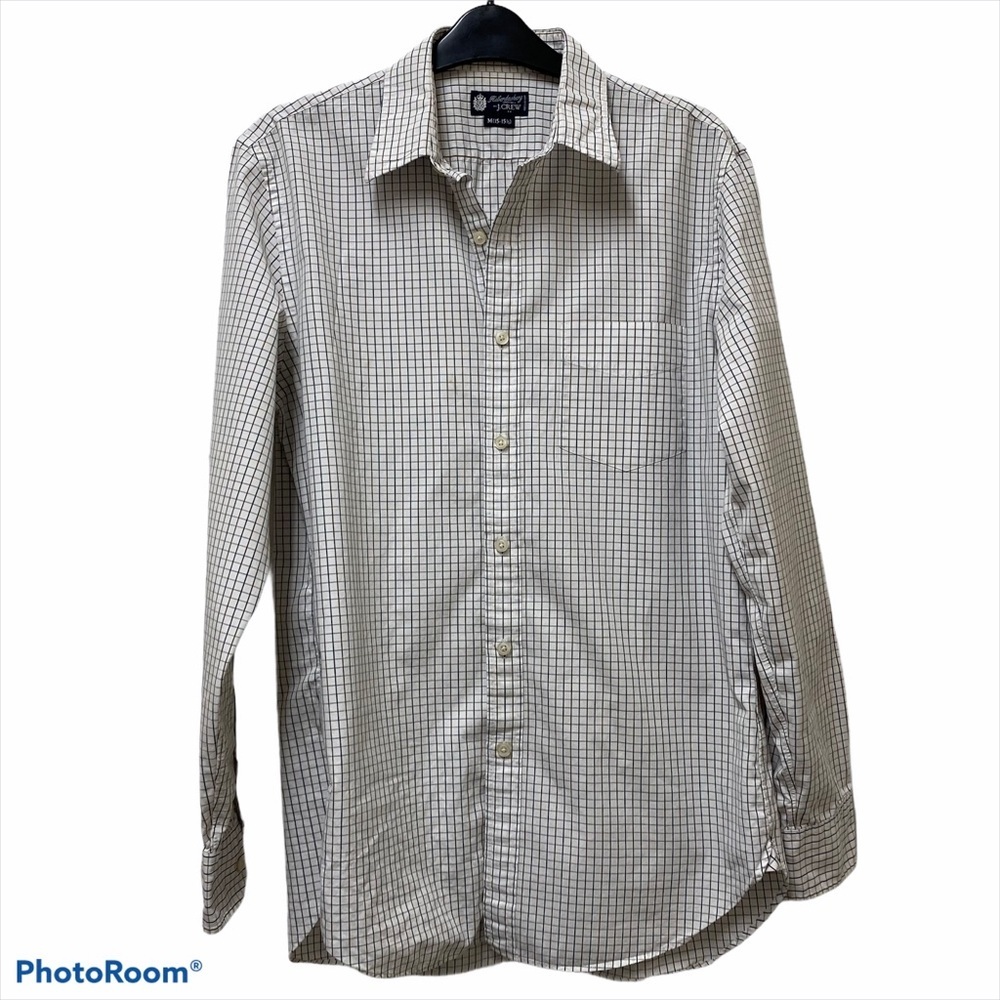 J. Crew Haberdashery Windowpane Button Down Shirt